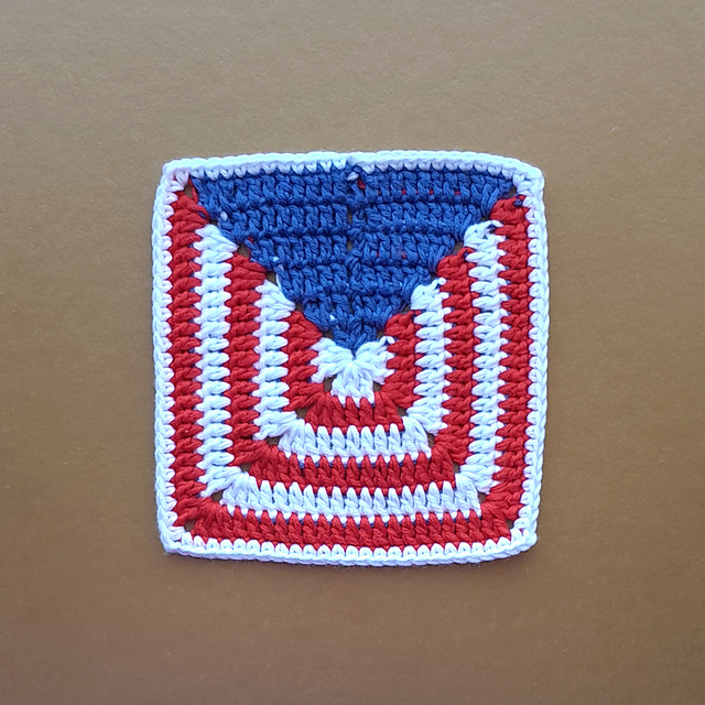 Granny Square American Flag