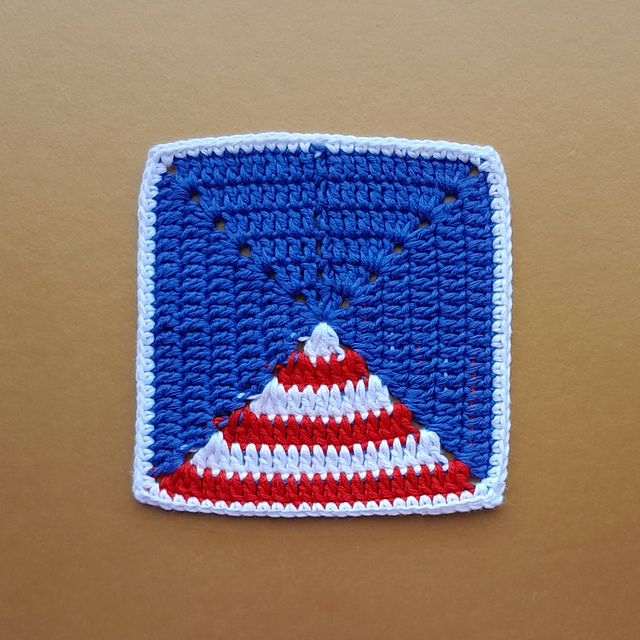 Granny Square American Flag