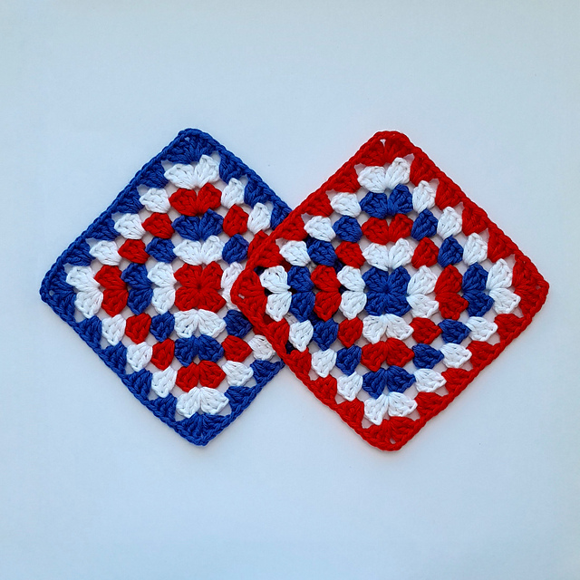 Granny Square Patriotic
