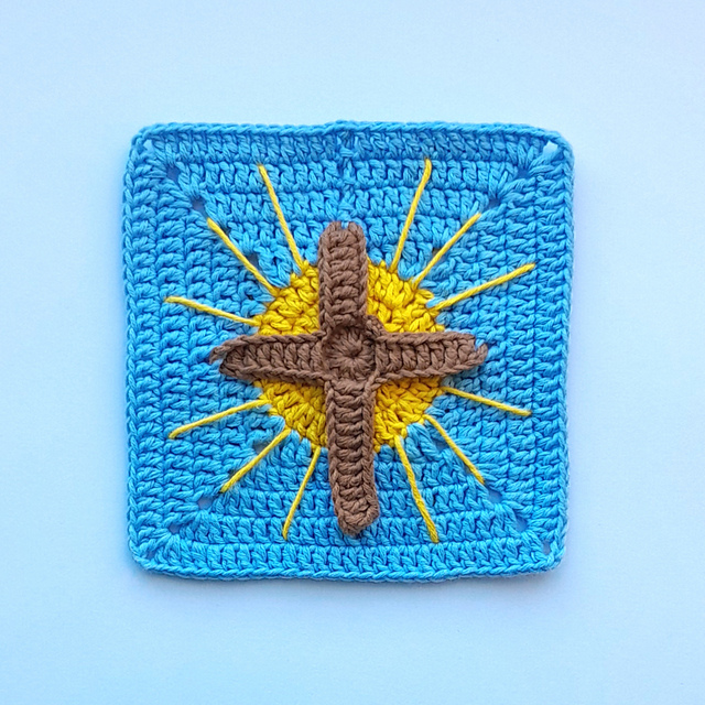 Cross Sun Granny Square