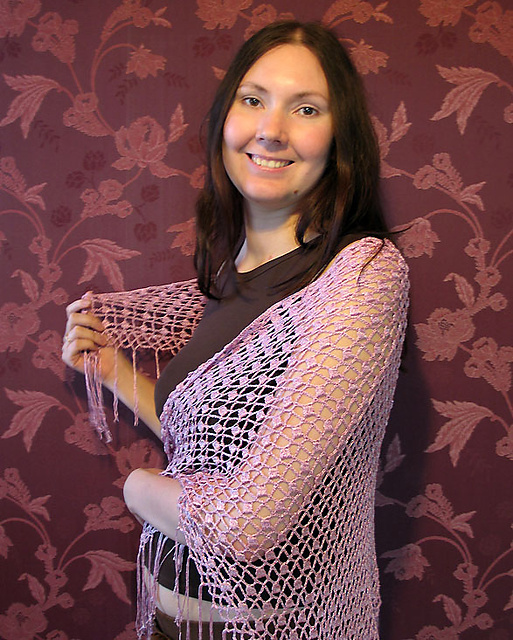 Delicate Rosy Shawl