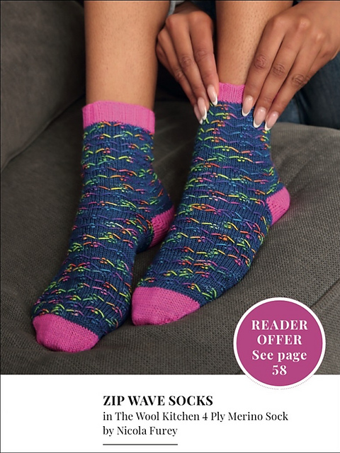 Zip Wave Socks