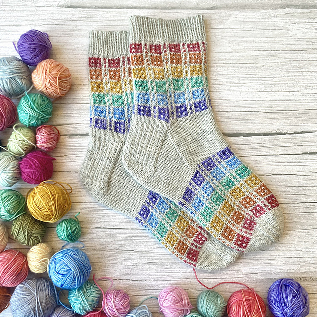 Colour Swatch Socks