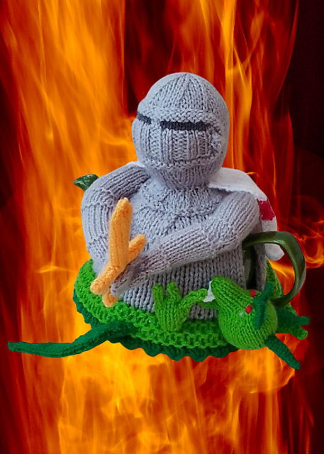 George and the Dragon Tea Cosy