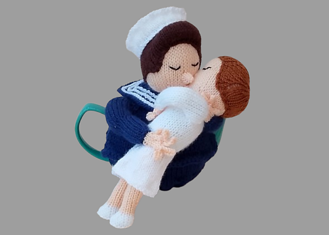 VJ Day End of the War Kiss Tea Cosy