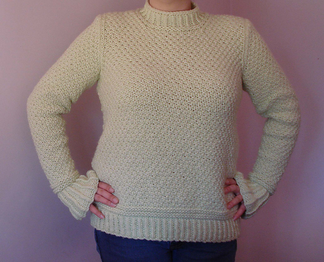 12 Sweater With Seed Stitch