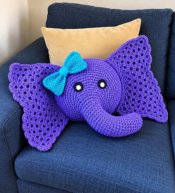 Large Elephant Pillow