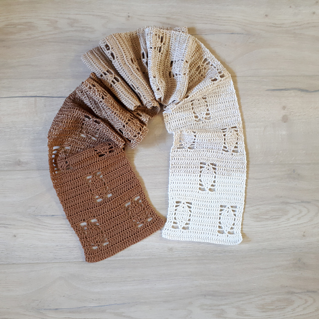 Leafy Path Scarf