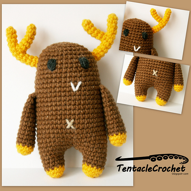 Mr Moose - amigurumi plushie
