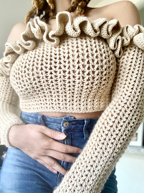 All Ruffled Up Sweater