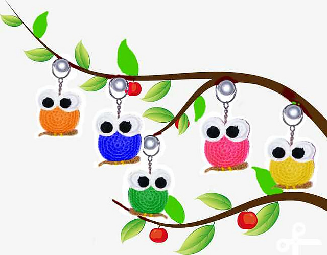 keychain owl. llavero