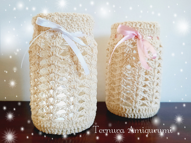 Candle Holder Crochet decoration