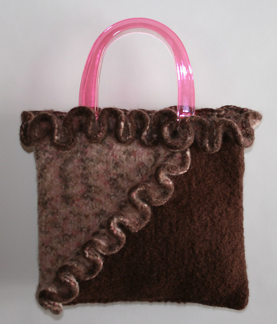 Big Frill Felted Bag