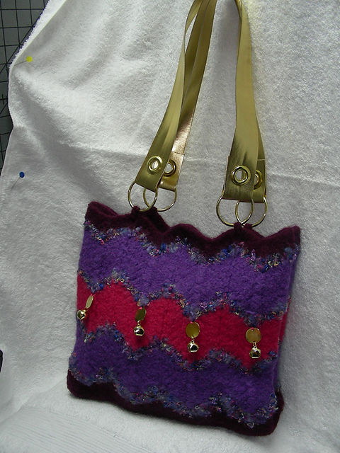 Be There With Bells On Felted Tote
