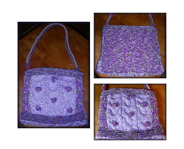 Cables and Bobbles Patchwork Shoulder Bag