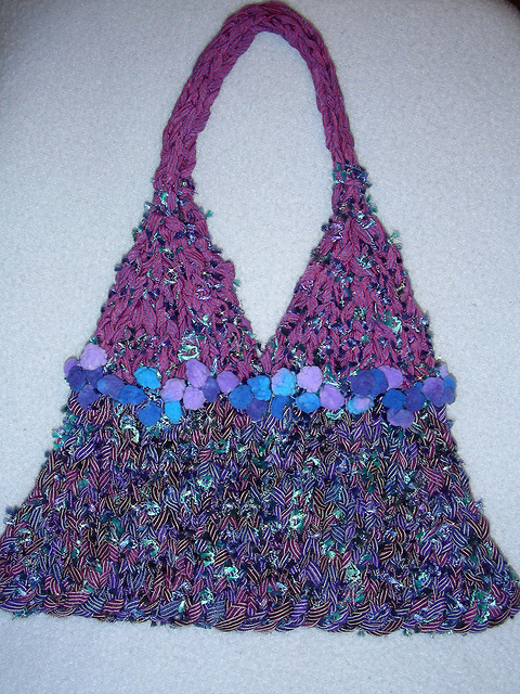 Deco-Ribbon Triangle Evening Bag