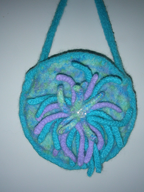 Felted Sea Anemone Bag