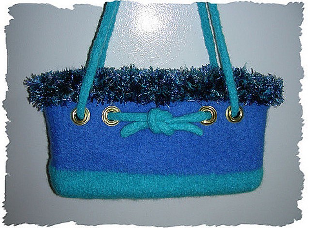 Fjord Reversible Felted Bag