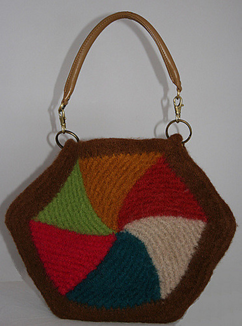 Color Wheel Hexagonal Bag