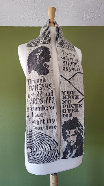 Ravelry: The Scarf With the Power (Labyrinth) pattern by Tess Campbell