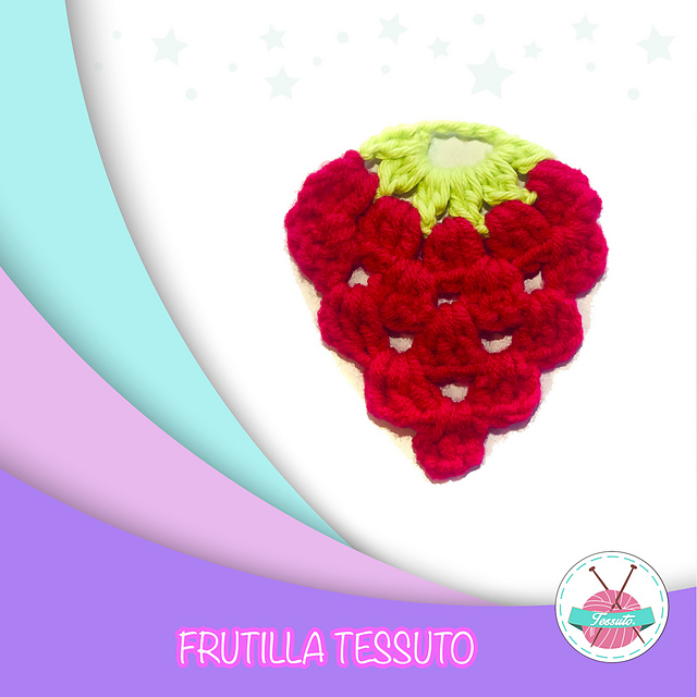 Frutilla tejida Tessuto