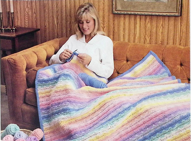 Ravelry: Color-Dipped Afghan pattern by Hélène Rush