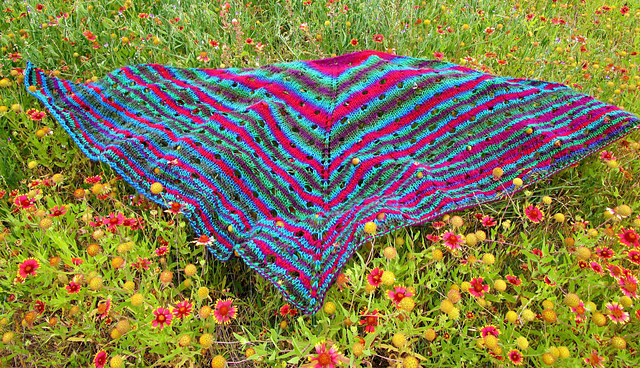 Glen Rose Shawl