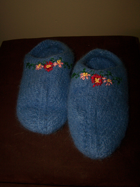 Felted Lopi slippers