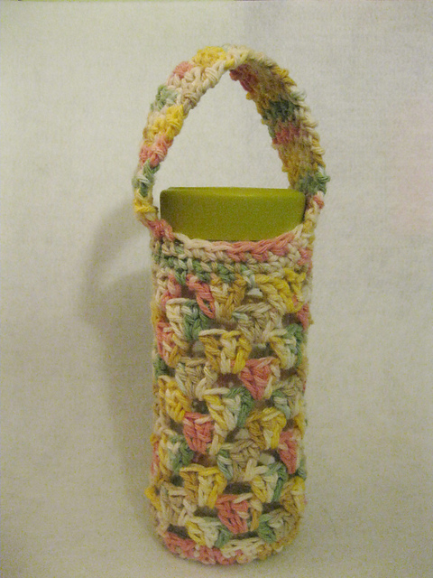 Granny Stripe Water Bottle Cozy n' Carrier