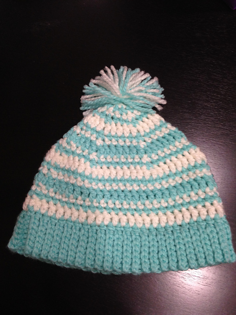 Mint Stripe Hat