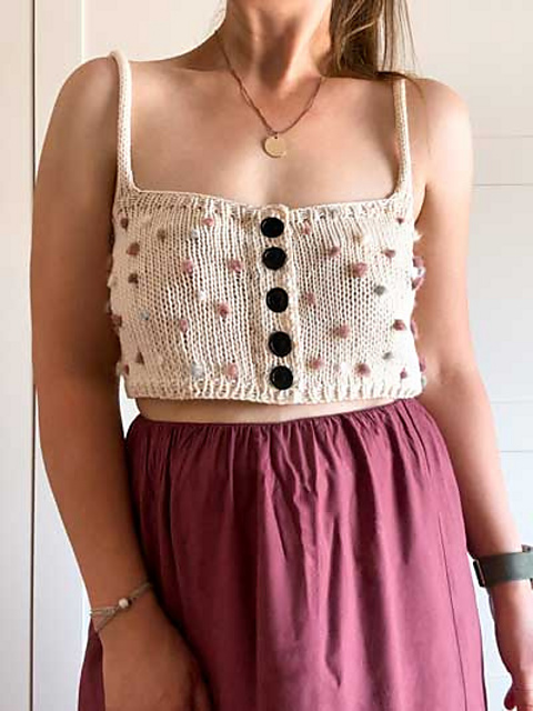 No Knit Dots Top