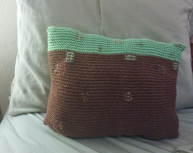 Minecraft Grass Block Pillow