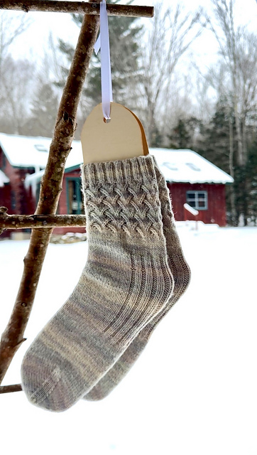 Zig Zag Magic Heel Socks