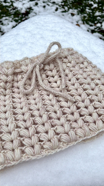 Cluster Puff Crochet Cowl