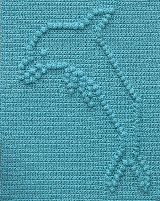 Ravelry Dolphin Baby Blanket pattern by Marilyn Sehn