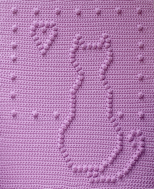 Sitting Kitty Baby Blanket