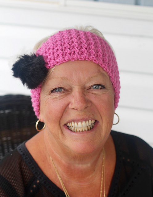 Faux Fur Pom Pom Ear Warmer