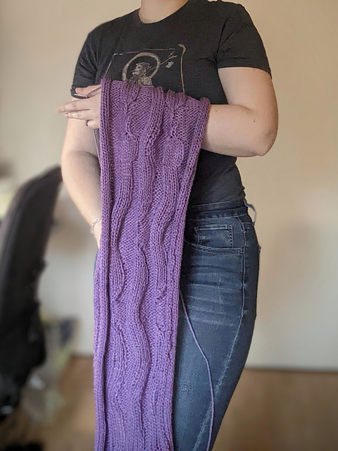 Fearne's Snake Shawl