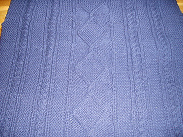 Garter Stitch Aran Pullover