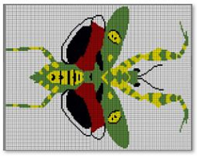 Ravelry: Jeweled Flower Mantis Tapestry pattern by Stacie Renda