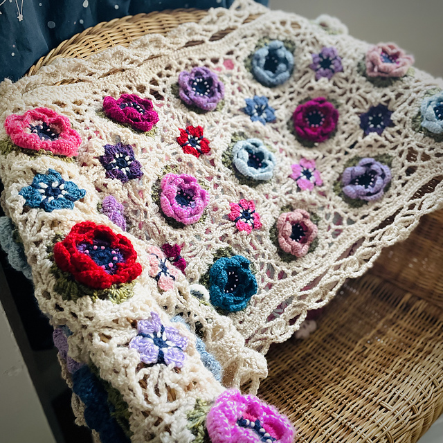 Joyce’s Garden Floral Wrap