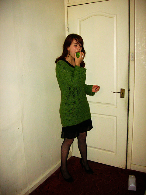 Crochet tunic with long or short sleeves