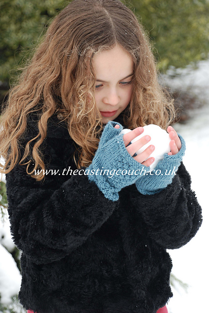 Trinity Stitch Fingerless Gloves