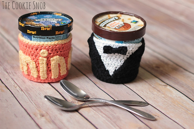 Ice Cream Pint Cozies