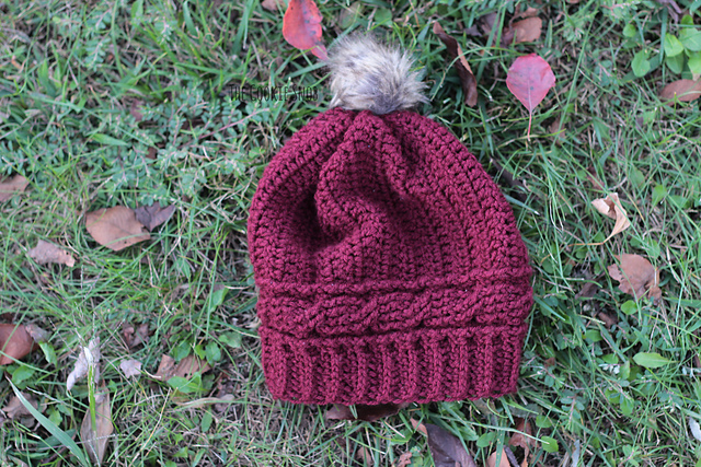 Cabled Crown Beanie