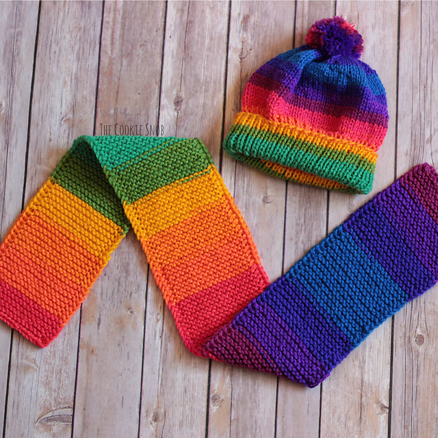 Simplest Striped Scarf