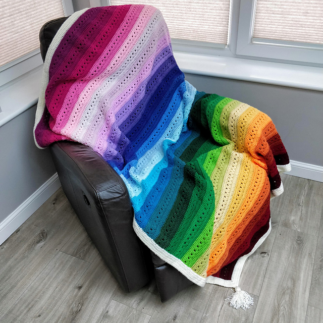 Rainbow Stripe Blanket