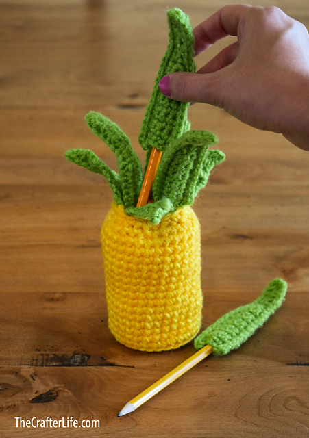 Pineapple Pencil Holder