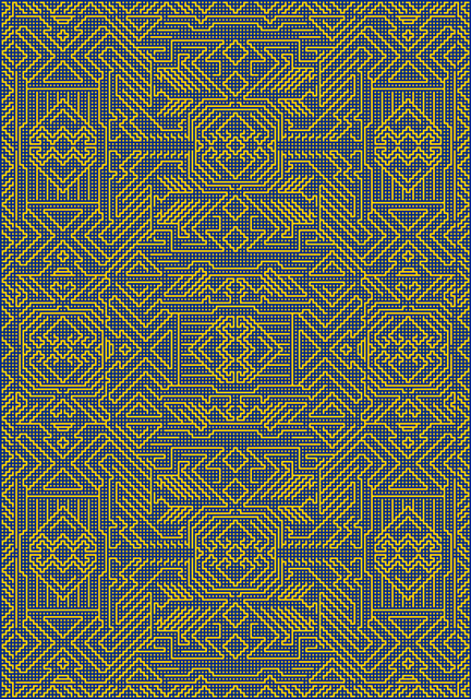 Artdeco variations I, II and III - non-slanted
