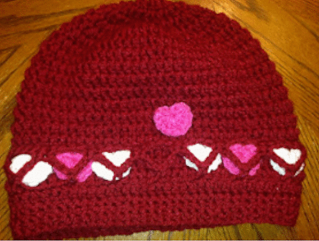 Hearts Abound Slouchy Beanie